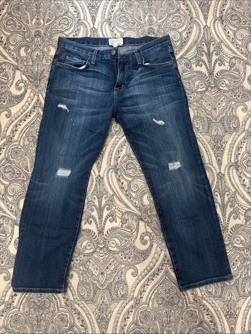 Current Elliot boyfriend loved Distressed ankle Jeans sz 26